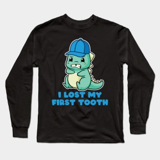 Kids I Lost My First Tooth - Cute Dinosaurs print Long Sleeve T-Shirt